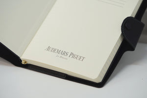 Audemars Piguet Luxury Notebook Black Leather with Green Stitching